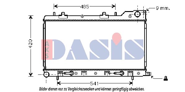 AKS DASIS Radiators, Motora dzesēšanas sistēma 350018N